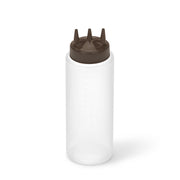 Vollrath 3332 Traex Color-Mate Polyethylene Squeeze Bottle, 32 oz. - Brown Clear