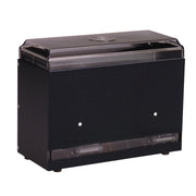 Vollrath Metal Unwrapped Straw Dispenser, 250 Straws, Black - 9"