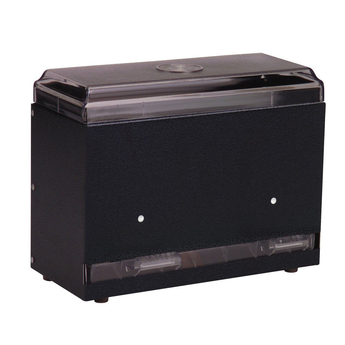Vollrath Metal Unwrapped Straw Dispenser, 250 Straws, Black - 9"