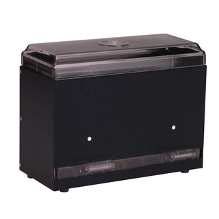 Vollrath Metal Unwrapped Straw Dispenser, 250 Straws, Black - 9"