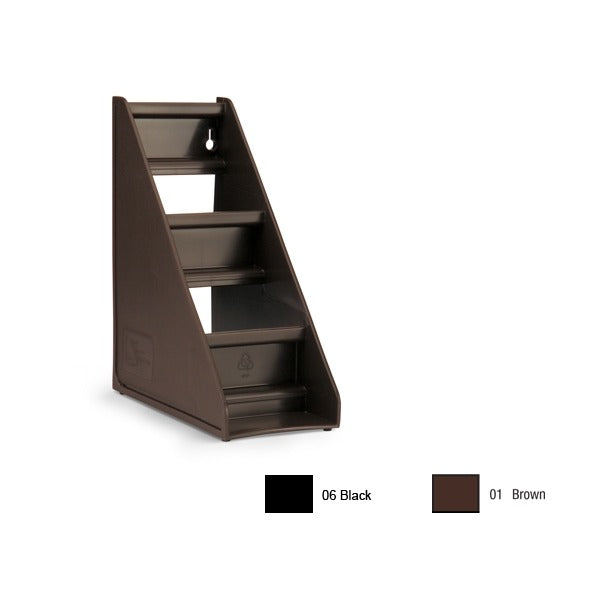 Vollrath 4830 Plastic Condiment Holder Stand, 5 5/8" Wide - Brown