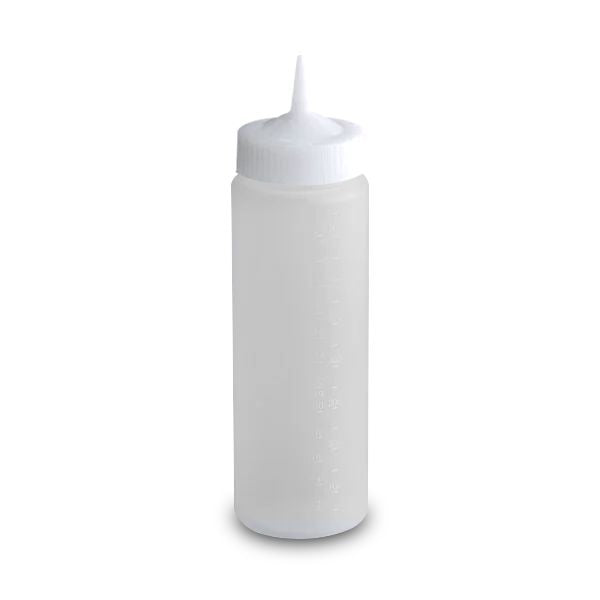 Vollrath Traex Color-Mate Polyethylene Squeeze Bottle, 24 oz. - Clear / 12/Case