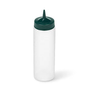 Vollrath Traex Color-Mate Polyethylene Squeeze Bottle, 24 oz. - Clear Green / 1/Each