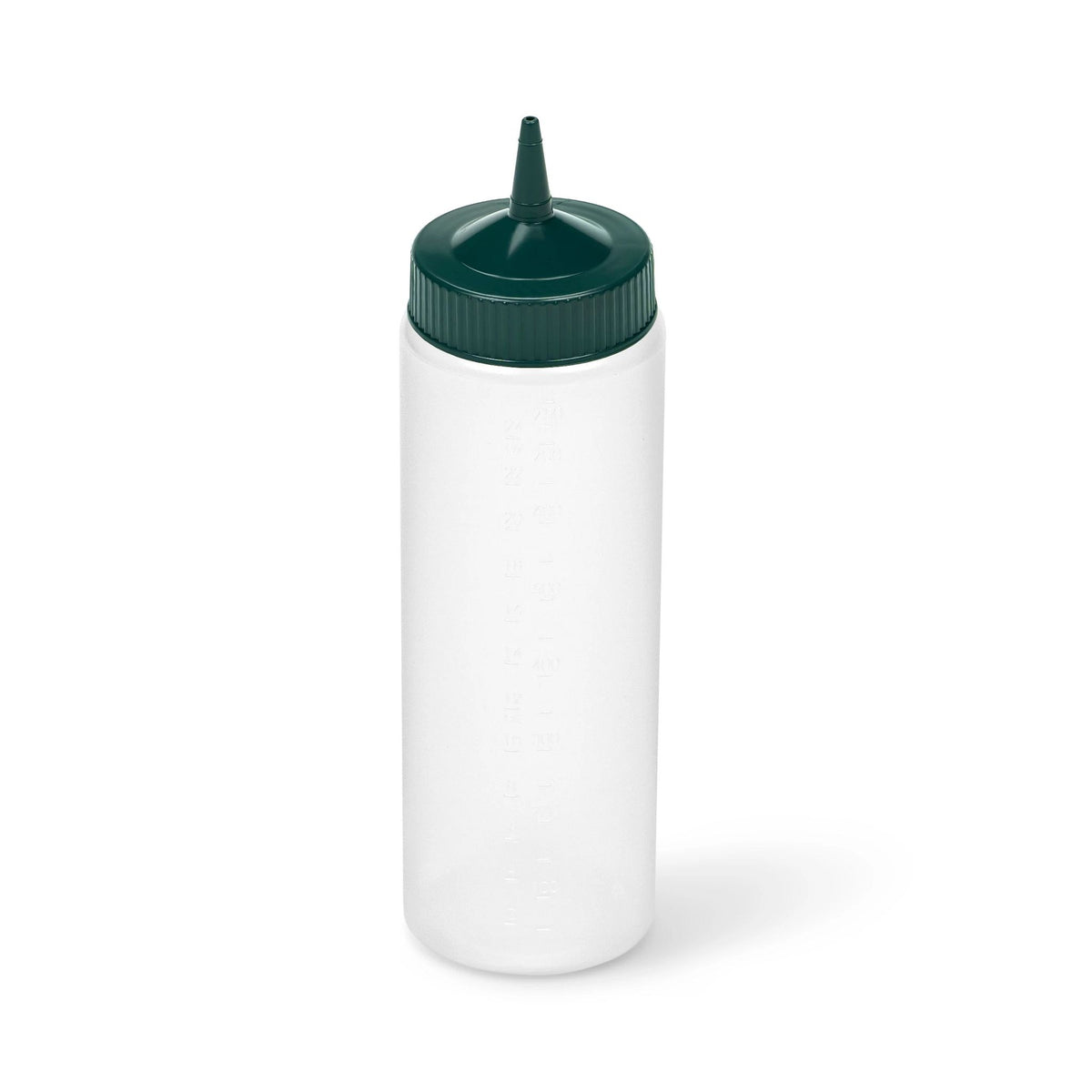 Vollrath Traex Color-Mate Polyethylene Squeeze Bottle, 24 oz. - Clear Green / 1/Each