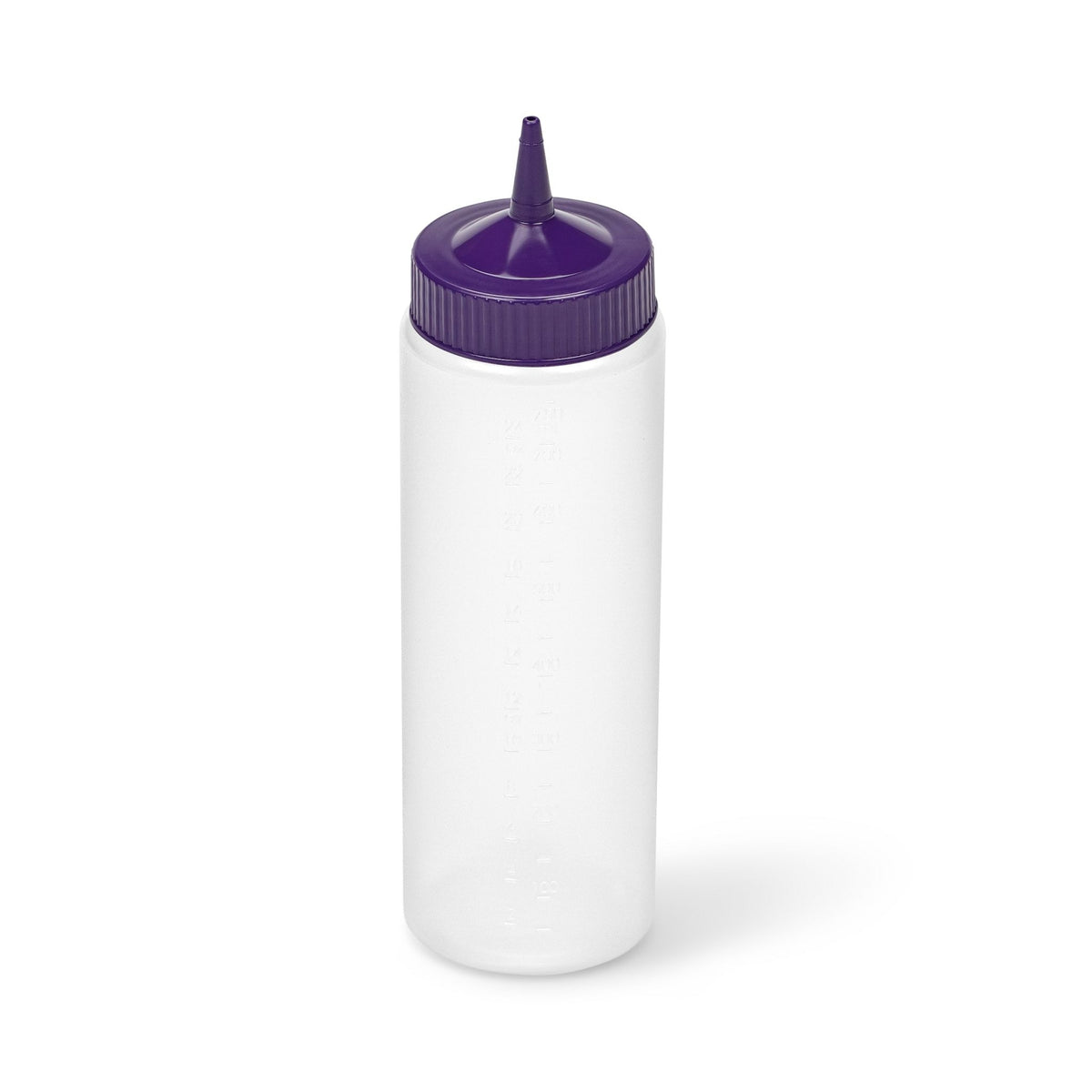 Vollrath Traex Color-Mate Polyethylene Squeeze Bottle, 24 oz. - Clear Purple / 1/Each
