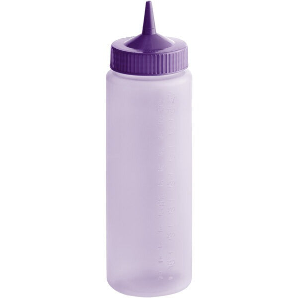 Vollrath Traex Color-Mate Polyethylene Squeeze Bottle, 24 oz. - Purple / 1/Each