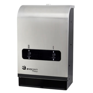 Hospeco Brands Group EVNT4 Evogen Stainless Steel Dispenser, 13 Tampons 9 Napkins - Black Silver