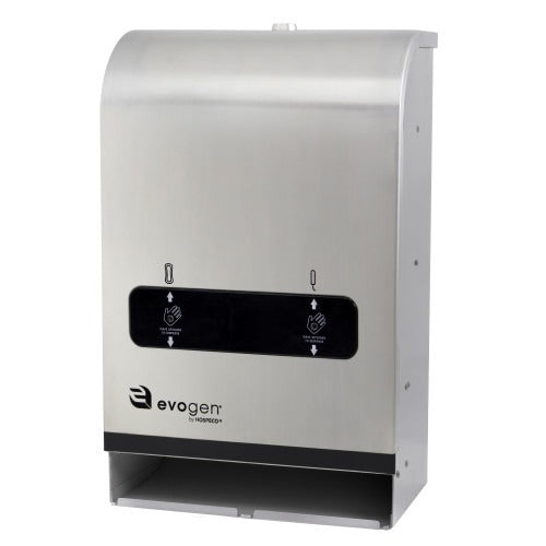 Hospeco Brands Group EVNT4 Evogen Stainless Steel Dispenser, 13 Tampons 9 Napkins - Silver