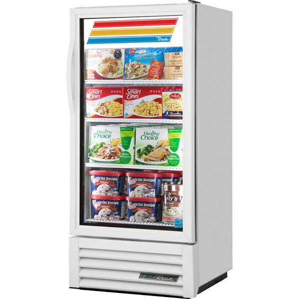 True Refrigeration GDM-10F-HC~TSL01 BLK Glass Door Merchandiser Freezer, 8.48 cu. ft., 115V - Default Title
