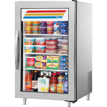 True Refrigeration GDM-07 Door Countertop Merchandiser, 6.4 cu. ft., 115V - Silver