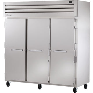 True Refrigeration STA3F Reach-In Freezer, 77 3/4" Wide, Silver - 115V