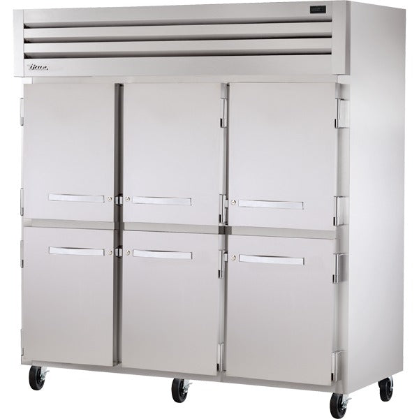 True Refrigeration STA3R Reach-In Refrigerator, 77 3/4" Wide, 115V - STA3R-6HS Solid Half