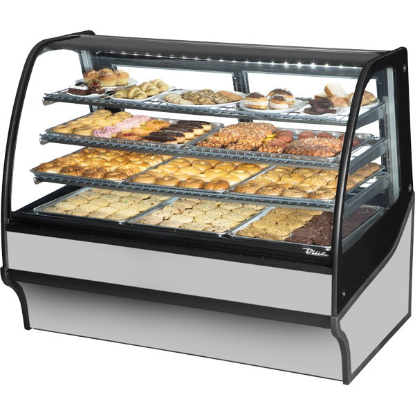 True Refrigeration TDM-DC-59-GE/GE Bakery Case, 32.8 cu. ft., 115V - Stainless Steel Stainless Steel Interior