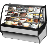 True Refrigeration TDM-R-59-GE/GE Refrigerated Bakery Case, 32.8 cu. ft., 115V - Stainless Steel Stainless Steel Interior