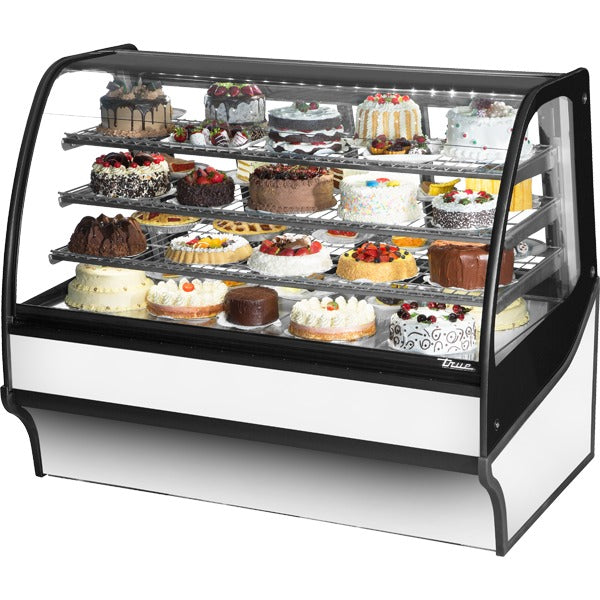 True Refrigeration TDM-R-59-GE/GE Refrigerated Bakery Case, 32.8 cu. ft., 115V - Stainless Steel