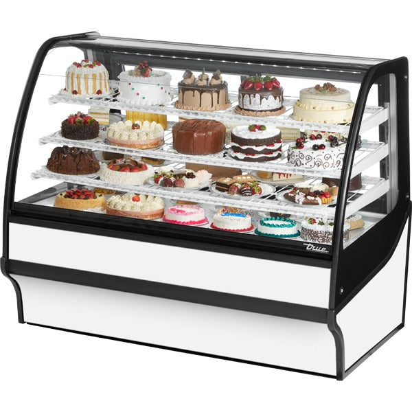 True Refrigeration TDM-R-59-GE/GE Refrigerated Bakery Case, 32.8 cu. ft., 115V - White