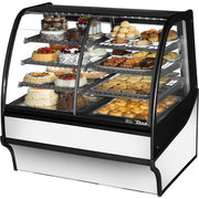 True Refrigeration TDM-DZ-48-GE/GE Refrigerated Bakery Case, 32.8 cu. ft., 115V - TDM-DZ-48-GE/GE-S-W