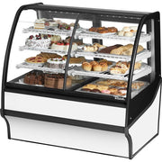 True Refrigeration TDM-DZ-48-GE/GE Refrigerated Bakery Case, 32.8 cu. ft., 115V - TDM-DZ-48-GE/GE-W-W