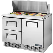 True Refrigeration TFP-48-18M Sandwich Prep Table, 17.7 cu. ft., 115V - 33 1/2" x 46 1/2" / 1 Door