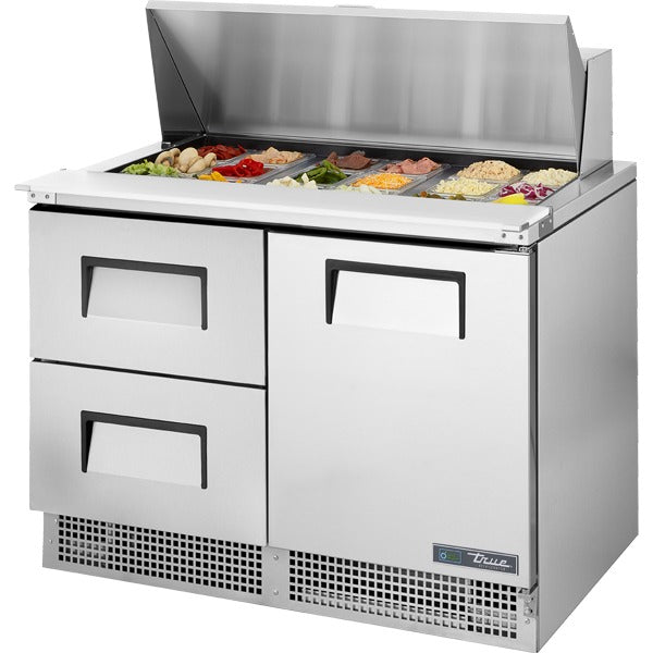 True Refrigeration TFP-48-18M Sandwich Prep Table, 17.7 cu. ft., 115V - 33 1/2" x 46 1/2" / 1 Door