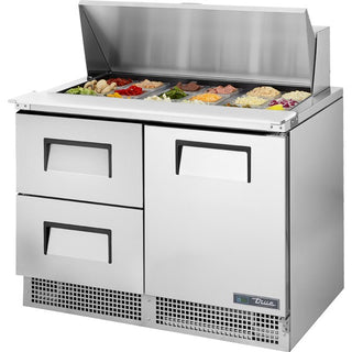 True Refrigeration TFP-48-18M Sandwich Prep Table, 17.7 cu. ft., 115V - 33 1/2" x 46 1/2" / 1 Door