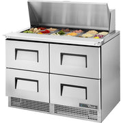 True Refrigeration TFP Sandwich Prep Table, 46 1/2" High, 115V - 48 1/8"