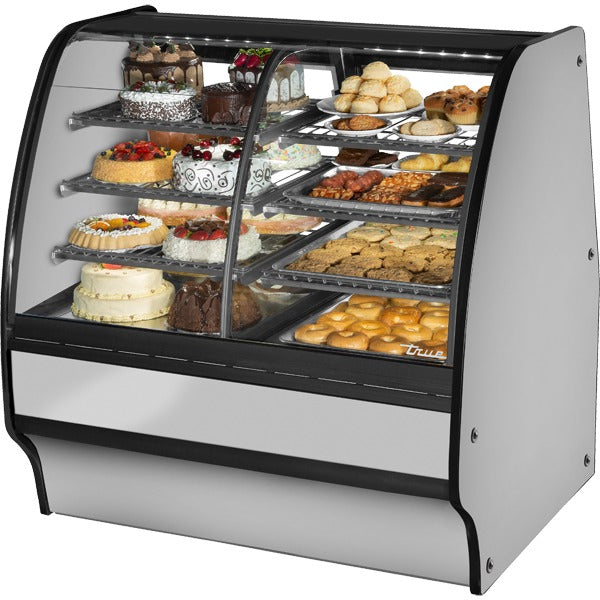 True Refrigeration TGM-DZ-48-SC/SC Refrigerated Bakery Case, 8.6 cu. ft., 115V - Stainless Steel Stainless Steel