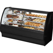 True Refrigeration TGM-DZ-77-SC/SC Refrigerated Bakery Case, 14.1 cu. ft., 115V - Black White