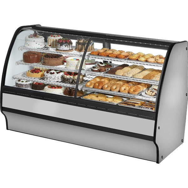 True Refrigeration TGM-DZ-77-SC/SC Refrigerated Bakery Case, 14.1 cu. ft., 115V - Stainless Steel White