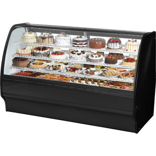True Refrigeration TGM-R-77-SC/SC Refrigerated Bakery Case, 28.5 cu. ft., 115V - Black White