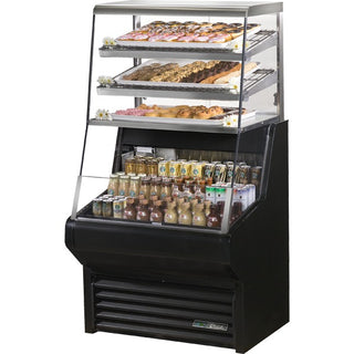 True Refrigeration THAC-36DG-HC-LD BLK Air Curtain Merchandiser, 8.8 cu. ft., 115V - Default Title