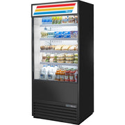 True Refrigeration TOAM Air Curtain Merchandiser, 78 1/2" High, Black - 36"