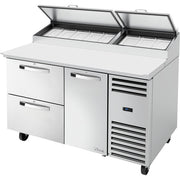 True Refrigeration TPP-AT-60D-2-HC~SPEC3 Stainless Steel Pizza Prep Table, 20.8 cu. ft., 115V - Default Title