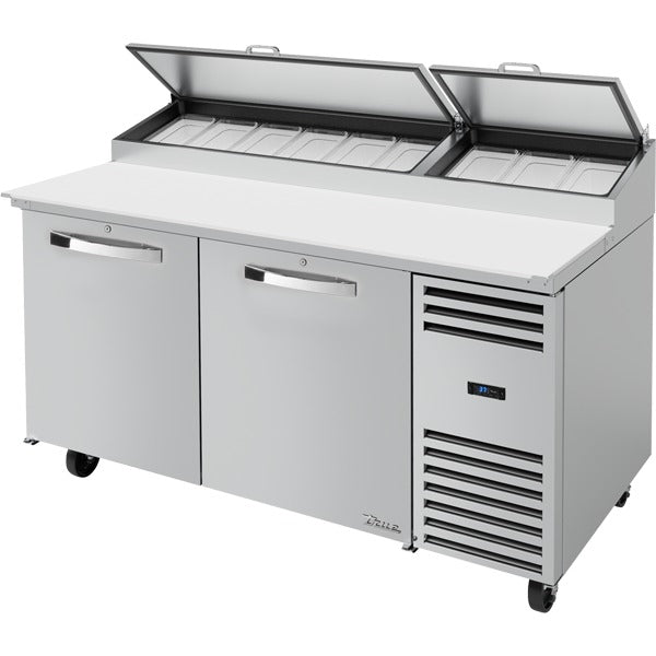 True Refrigeration TPP Stainless Steel Pizza Prep Table, 44 5/8" High, 115V - 20.6 cu. ft.