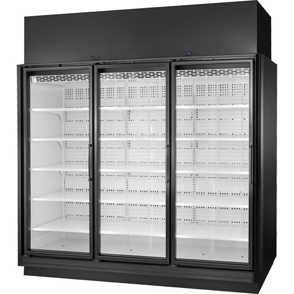 True Refrigeration Glass Door Merchandiser Freezer, 102" High, 208-240V - 116.2 cu. ft.