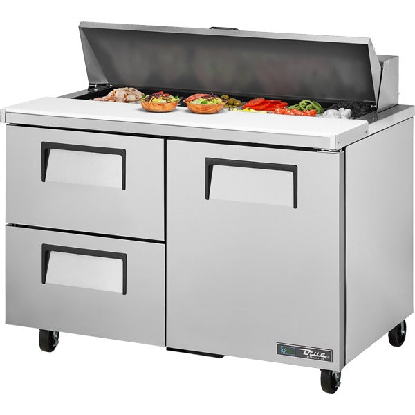 True Refrigeration TSSU Sandwich Prep Table, 42 15/16" High, 115V - 14 cu. ft.