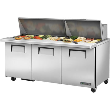 True Refrigeration TSSU-72-30M-B-ST-HC ADA Sandwich Prep Table, 21.5 cu. ft., 115V - Default Title