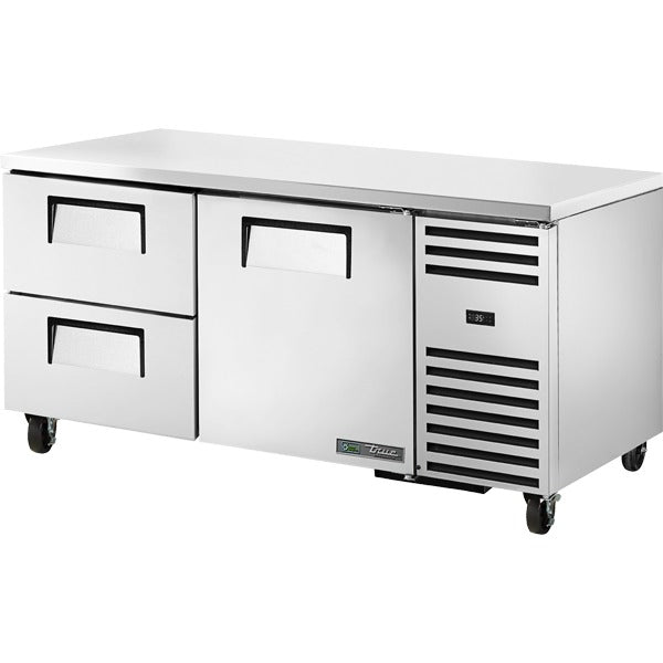 True Refrigeration TUC Undercounter Refrigerator, 20.6 cu. ft., 115V - One Door Two Drawers