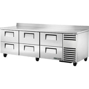 True Refrigeration TWT-93D-6-HC Worktop Refrigerator, 35.2 cu. ft., 115V - Default Title