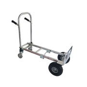 B&P Manufacturing SJR Convertible Hand Truck, 21" Wide, Silver - Recessed-Heel
