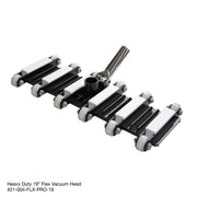 Kemp USA 21-004-FLX-PRO Vacuum Head, 10" Wide, Black - 19"