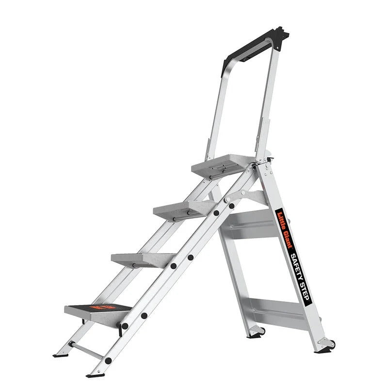 Little Giant Ladder Systems Aluminum Step Stool, 300 lb. Capacity, Silver - photo 3