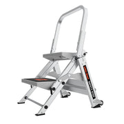 Little Giant Ladder Systems Aluminum Step Stool, 300 lb. Capacity, Silver - 18"