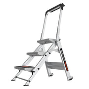 Little Giant Ladder Systems Aluminum Step Stool, 300 lb. Capacity, Silver - 26"