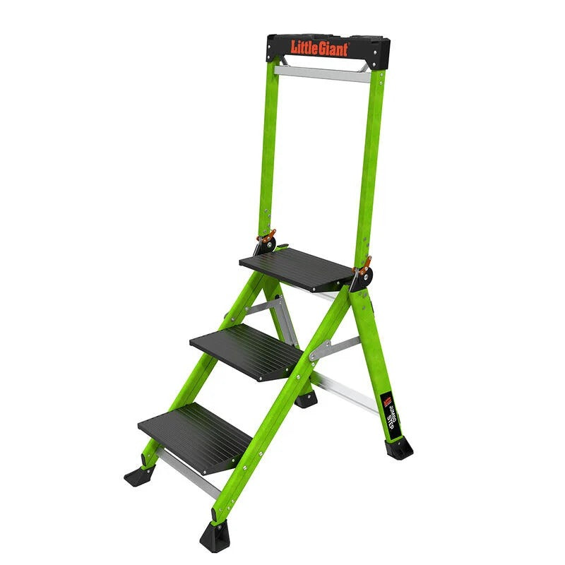 Little Giant Ladder Systems Aluminum Step Stool, 375 lb. Capacity, Silver - photo 2
