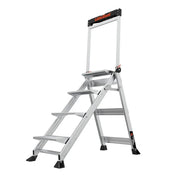 Little Giant Ladder Systems Aluminum Step Stool, 375 lb. Capacity, Silver - 35"
