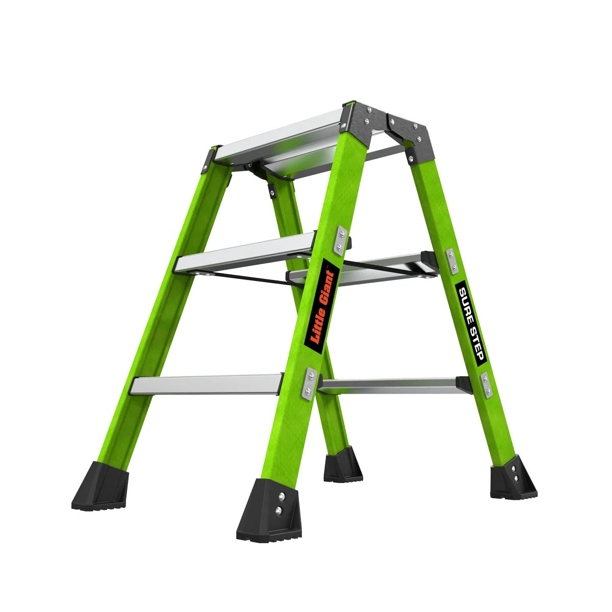 Little Giant Ladder Systems 910-00001 Fiberglass Step Stool, 375 lb. Capacity, Green - Default Title