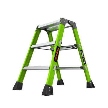 Little Giant Ladder Systems 910-00001 Fiberglass Step Stool, 375 lb. Capacity, Green - Default Title