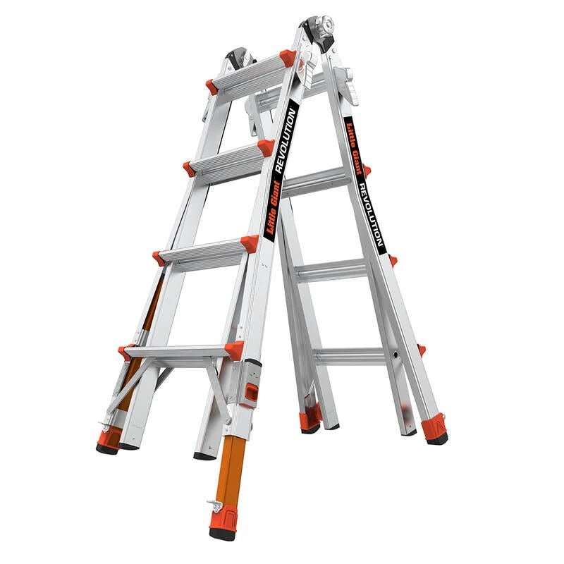 Little Giant Ladder Systems Aluminum Giant Revolution, 300 lb. Capacity, Silver - photo 2