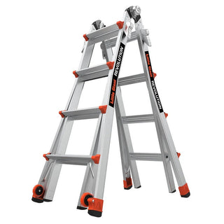 Little Giant Ladder Systems Aluminum Giant Revolution, 300 lb. Capacity, Silver - 9 - 15'